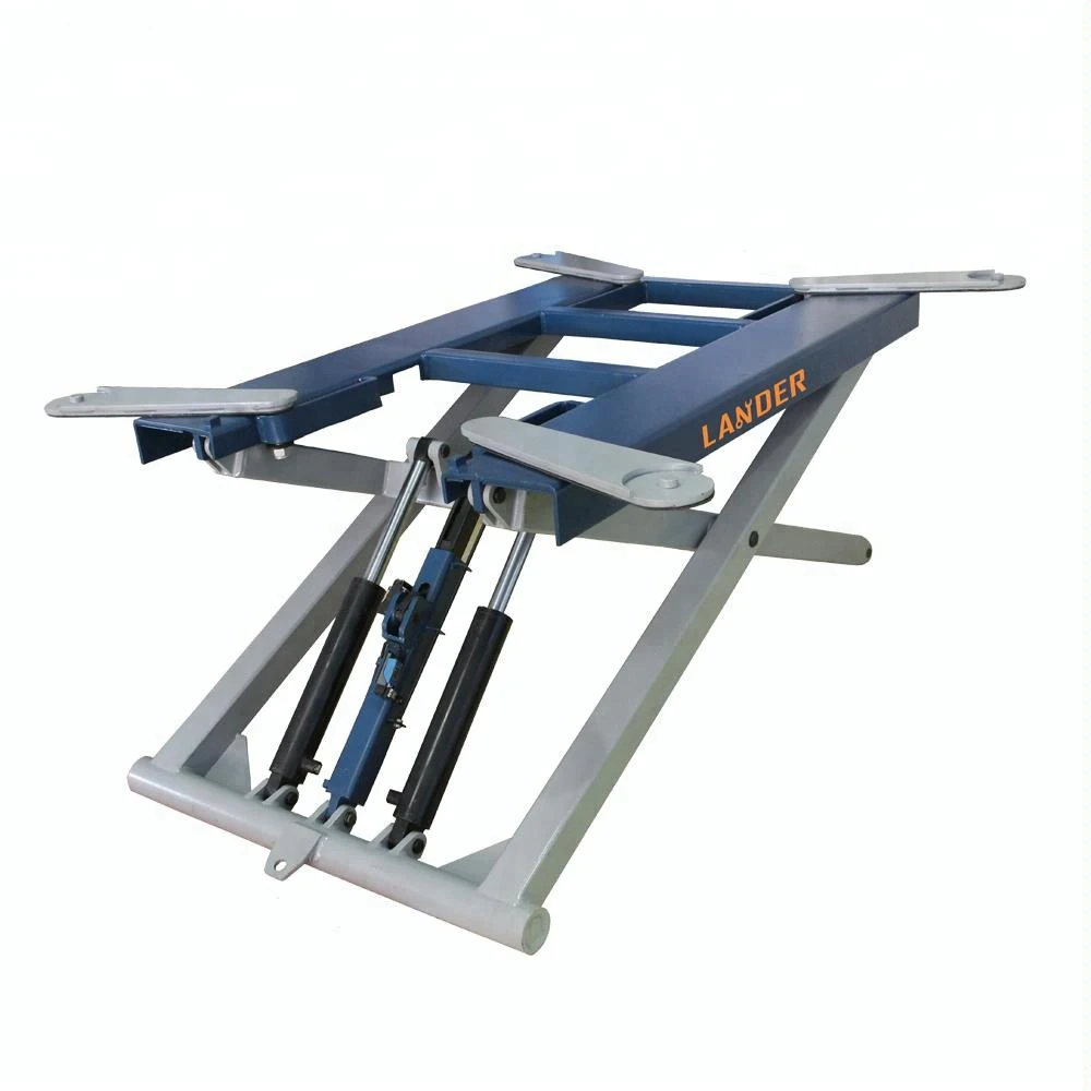 Low Price 6000lbs movable hydraulic mid-rise scissor car lift