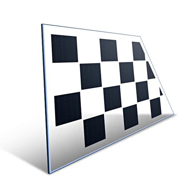 500W bipv modules frameless 50% fully transparent halfcut solar panel ink with double glass face all black