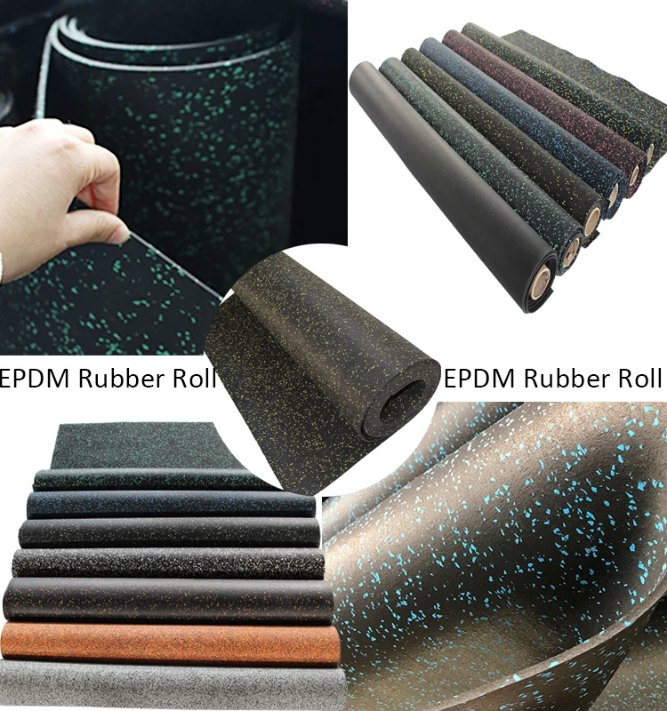 8mm rubber flooring roll for fitness room  gym roll for sport flooring