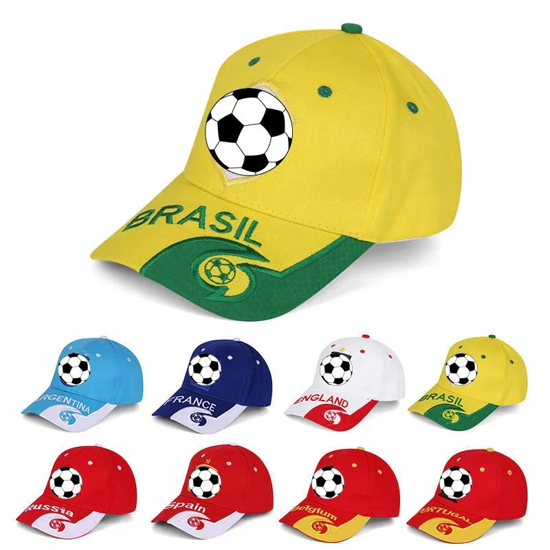 2026 World football fans party hat cheering Soccer sports hat peaked capp custom embroidery baseball net capps trucker hat