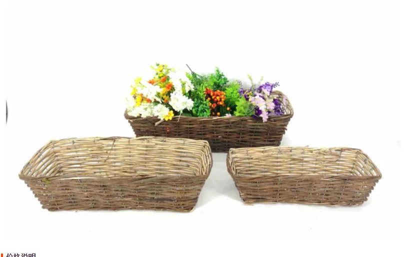 handmade Woven Water Hyacinth Basket Planter rattan Seagrass Planer for  Home Storage garden