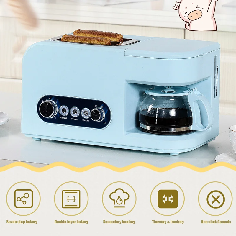 2021 Новое поступление многофункциональная машина для завтрака 2 в 1 съемная сэндвич-машина с тостером кухонная сковорода