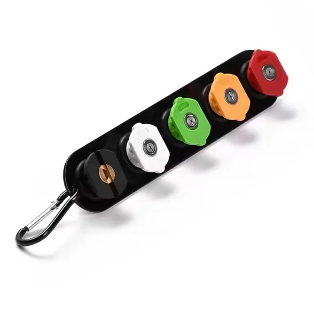 4500 PSI Set of 5 with Nozzle Holder Multiple Degrees Rinse 1/4 Quick Connect Accessories