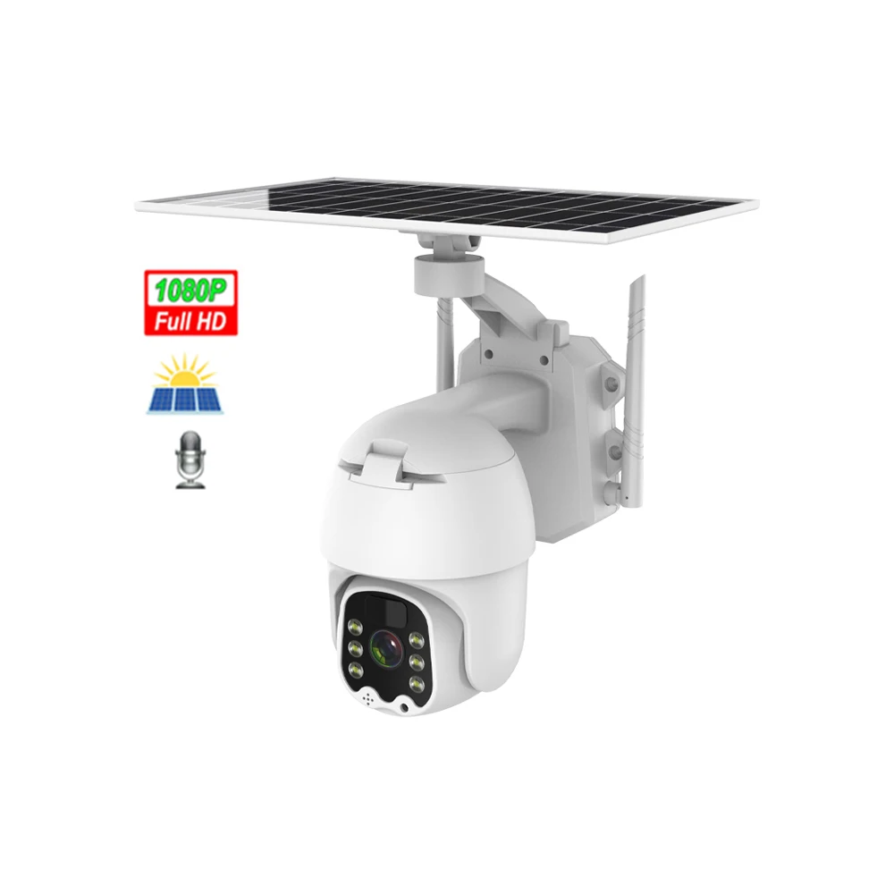 4G солнечная IP камера, Wi-Fi, 1080P CCTV видео беспроводная камера видеонаблюдения на открытом воздухе PTZ батарея защиты безопасности носком из водонепроницаемого материала в ночное время