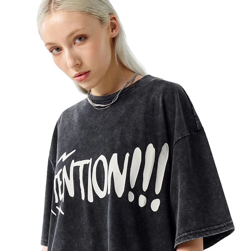 custom logo shirts for women graphic tee harajuku crop top korean top designer cotton oversized sweet baggy girls couple