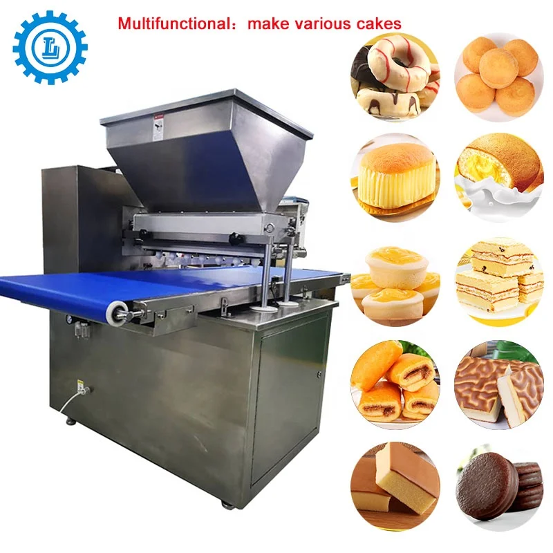automatic cake making machine for chocolate cake/donuts/brownie depositor cake and cookie machine