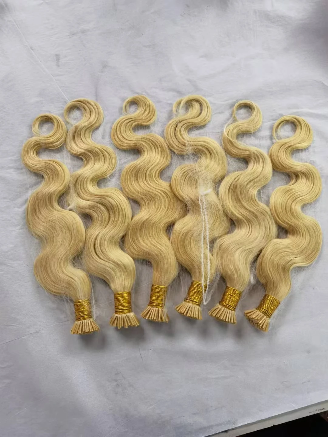 High Quality Factory  wholesale price Double Drawn Remy Human Hair I-Tip Salon quality hair extension