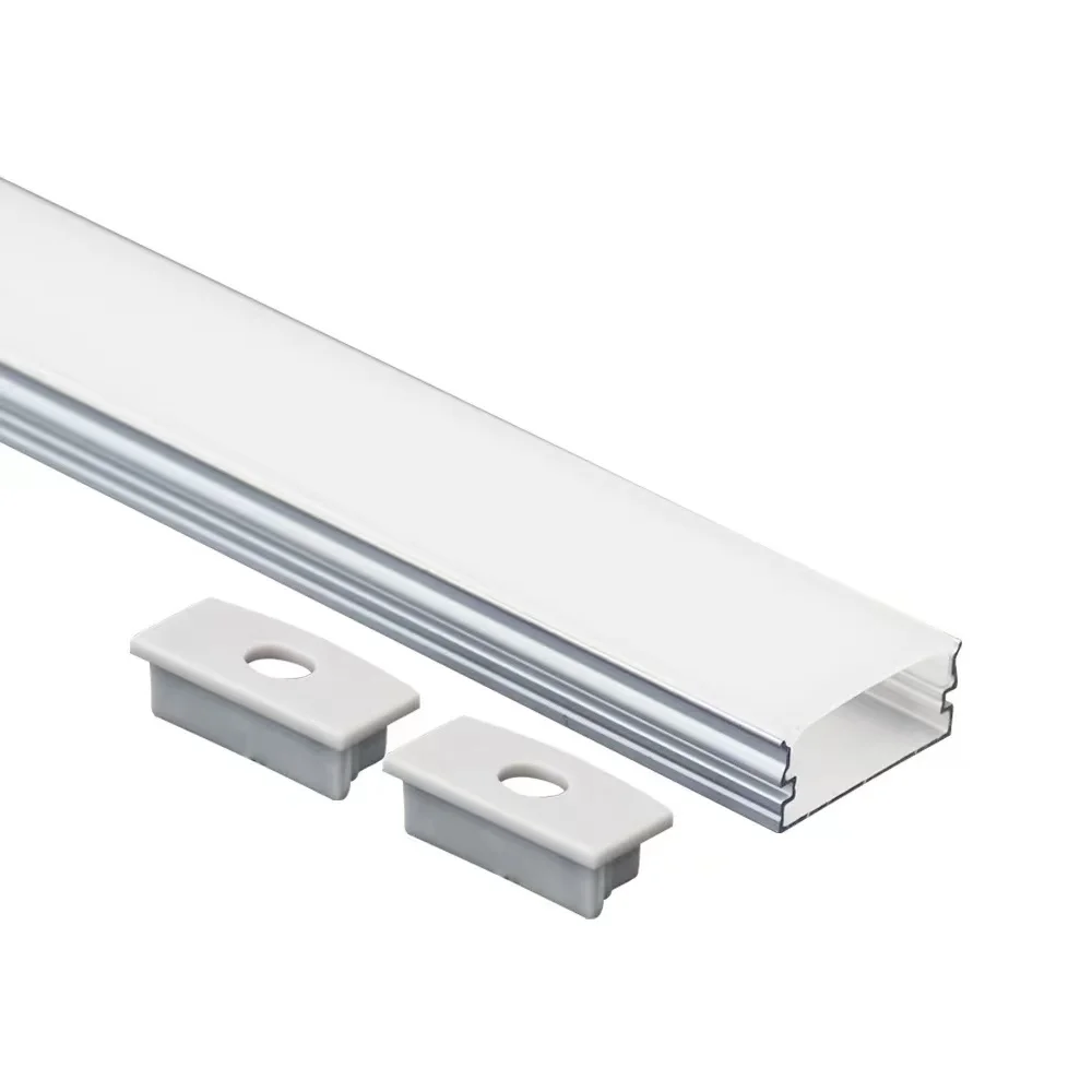 Hard LED Strip Light 5mm 8mm 10mm 12mm 20cm 15cm Stair Light AL Alloy Heatsink Flat Shell Silver Black PC Cover Aluminum Profile