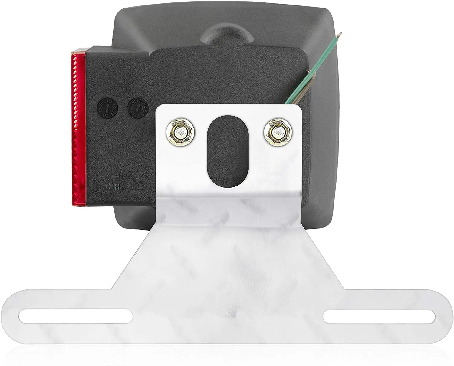 Rhinestone Tread Design Aluminum Trailer License Plate Light Auxiliary Bracket License Plate Holder