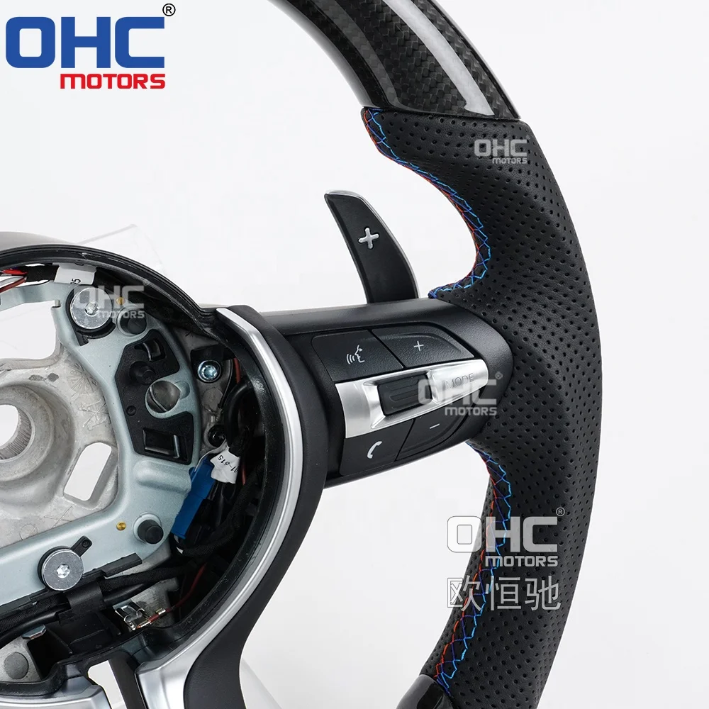 Углеродное волокно Рулевое колесо для Bmw рулевое F 30 F30 1 серии F20 F22 F25 F33 F36 X5 F15 X6 F16 F48 F31