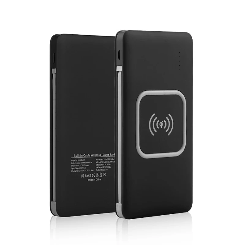 Wireless Mobile Phone 2 USB Battery Charger Power Bank Fast Charging  8000 mah Power Bank External Battery