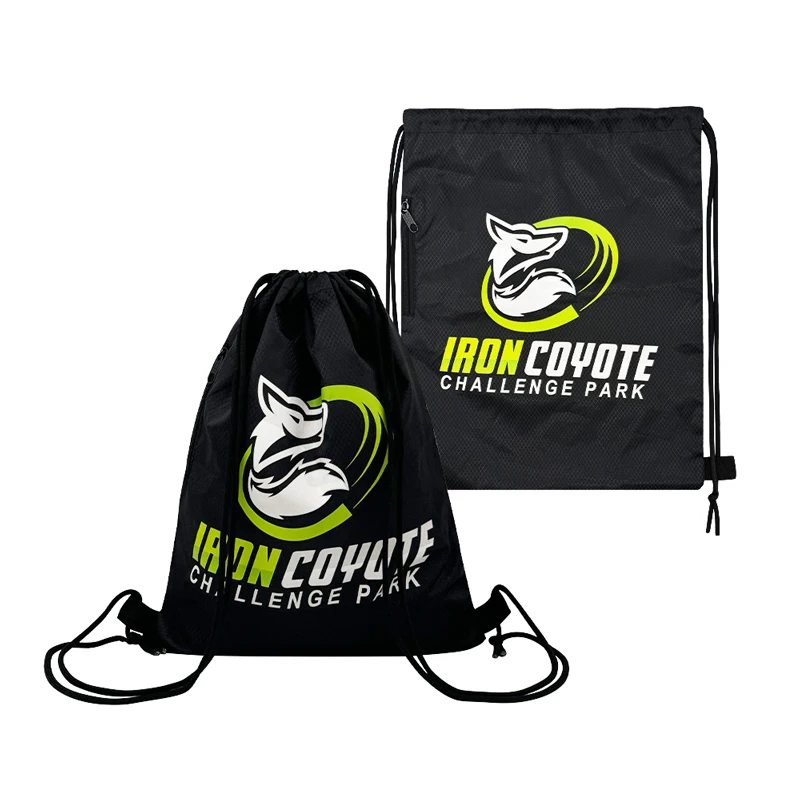 Customize Logo Size Color Wholesale Folding Waterproof Sports Bag Nylon Drawstring Bag Drawstring Backpack
