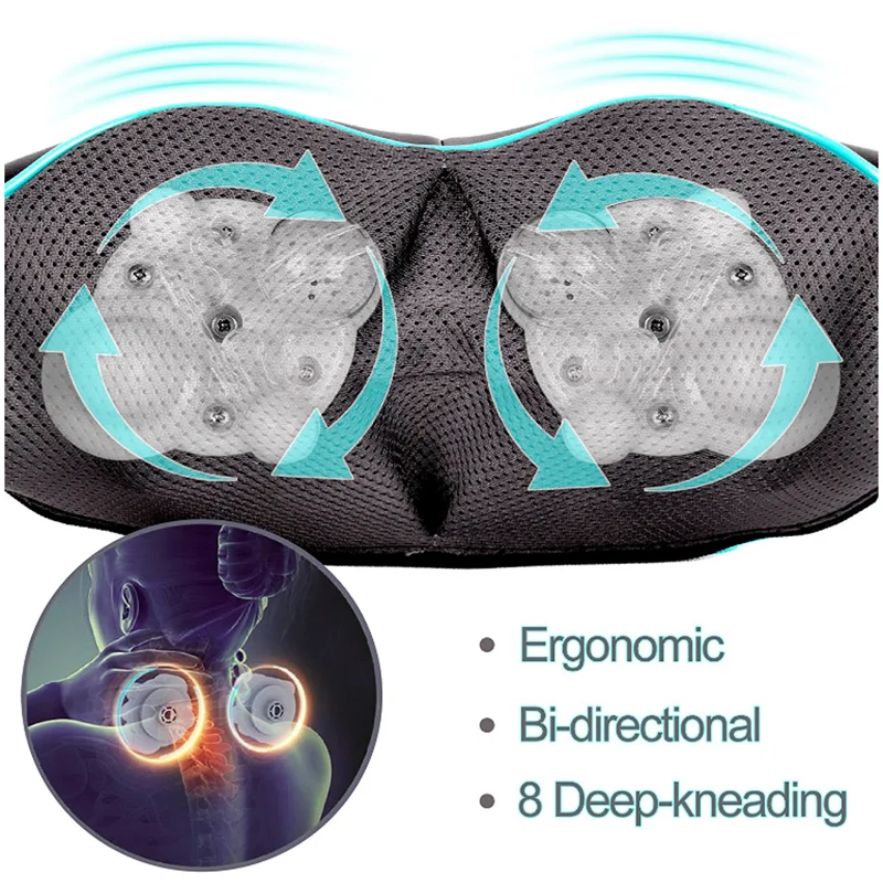  Electric Pulse Back And Neck Massager Cervical Vertebra Treatment Instrument Acupuncture Magnetic