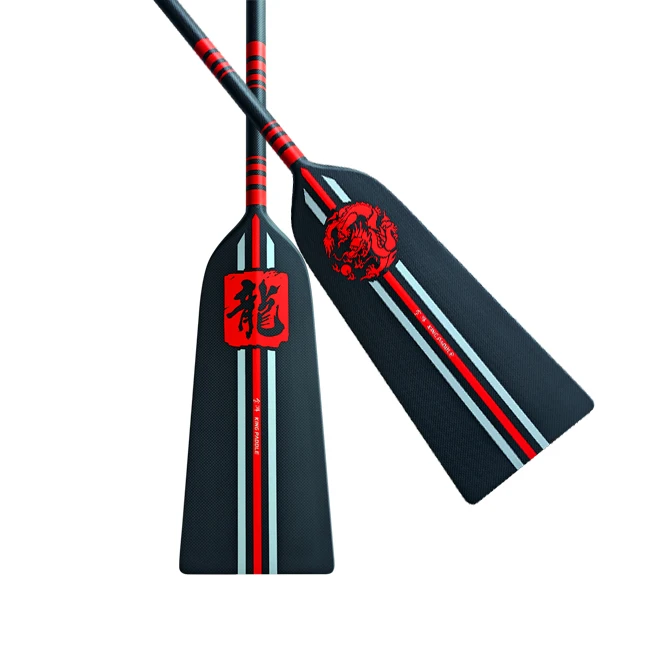 Kingpaddle Model D17 Carbon Fiber Adjustable Dragon Boat PADDLE For Training