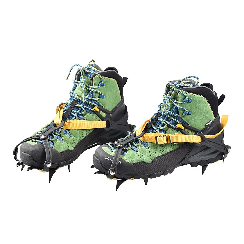JETSHARK Wholesale 10 Teeth Ice Snow Shoe Covers Anti-slip Spike Crampons Climbing Walking Winter Ice Grippers Snow Chain Cleats