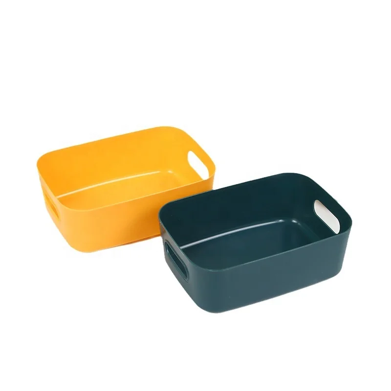 Plastic container desktop cosmetics and toiletries container household attire storage bin for toys