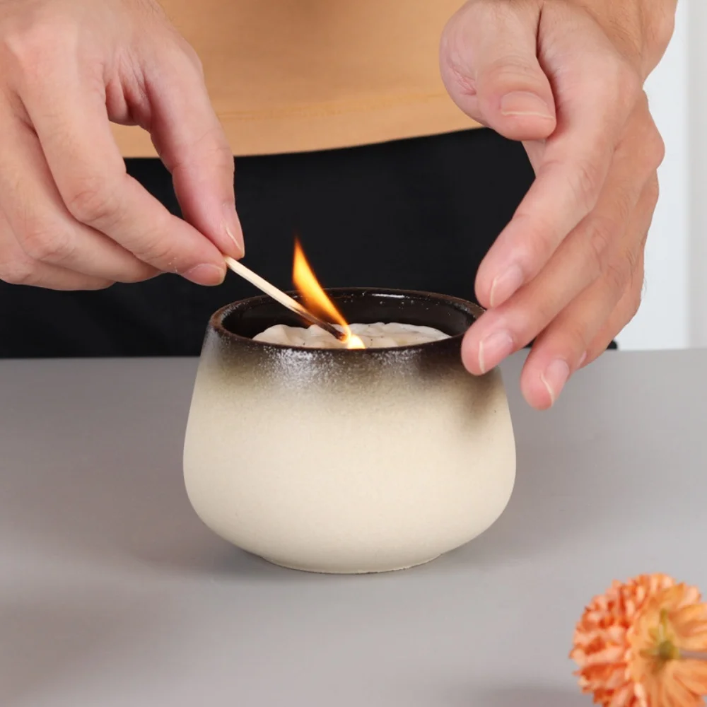Custom Design Bulk Ceramic Candle Cups Vessels Perfect for DIY Projects & Artisans Stylish & Functional
