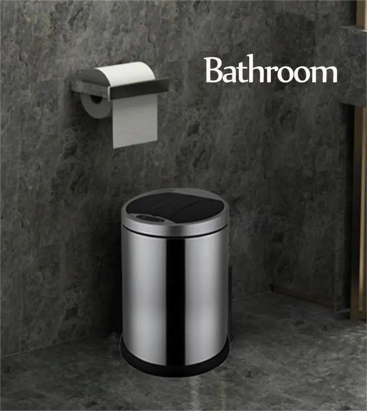 New Launch Discounts Home Use Automatic Sensor Trash Can Stainless Steel Smart Trash Can