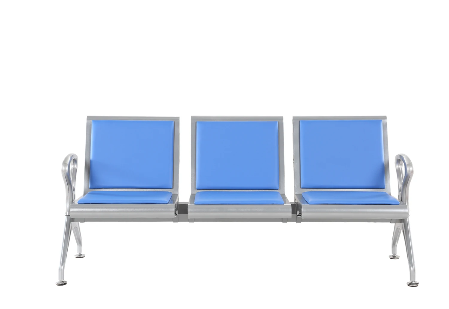 Modern commercial office furniture PU 3-5 seats long bench airport hospital chair