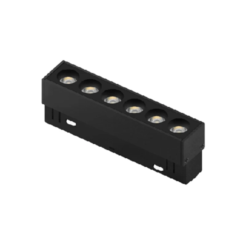 Modern Style Dimmable LED Linear Grille Light Aluminum Recessed Spotlight Indoor Office Hotel Embedded Install Showroom Lighting