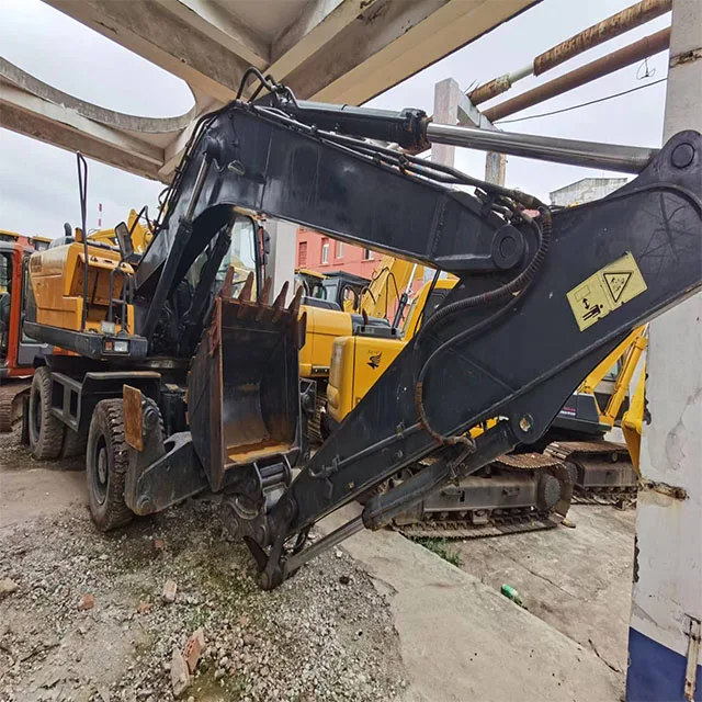 Hyunda wheel excavator 210w used 21 ton wheel excavator made in Korea bucket used wheel excavator 210W price