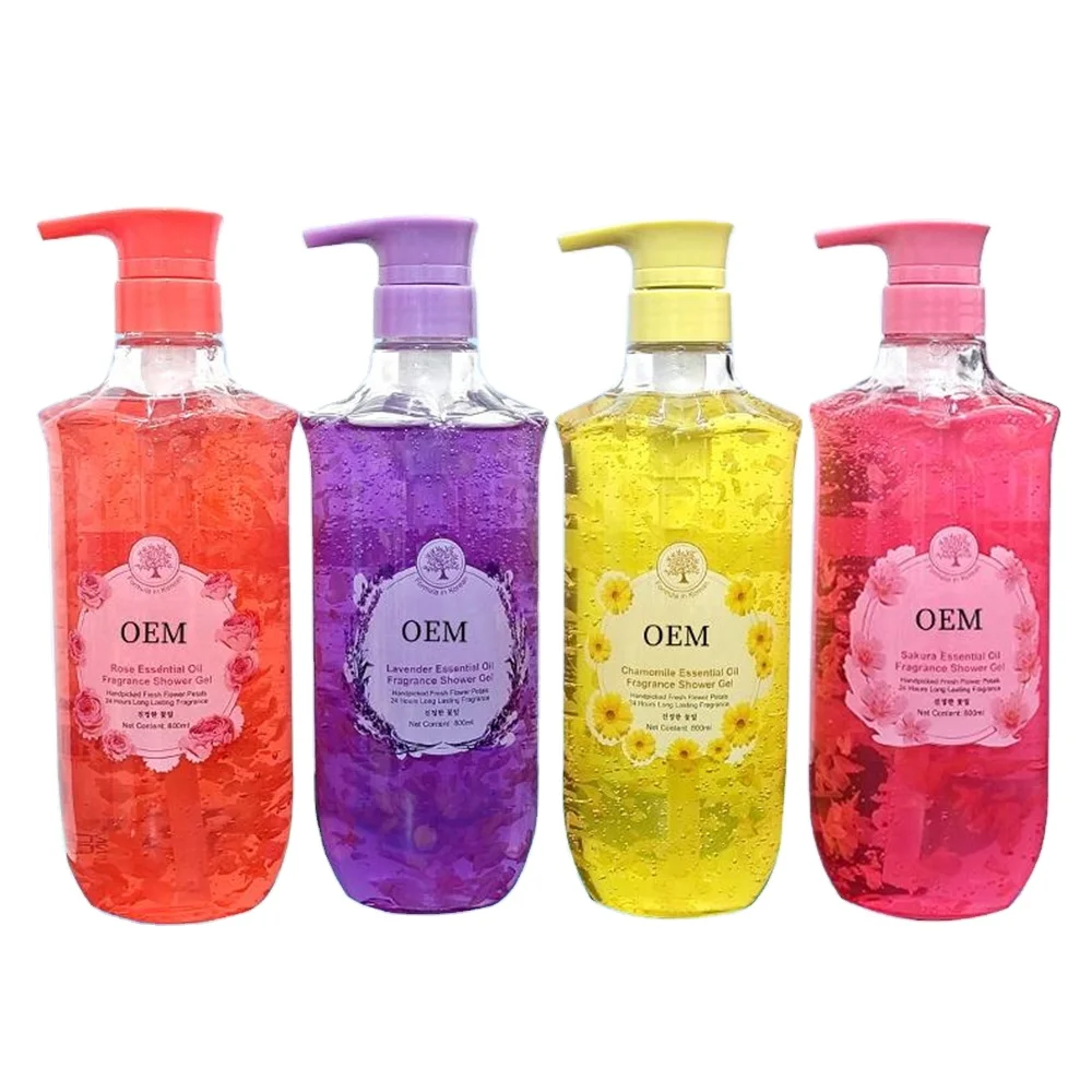Body Wash Whitening Soap Petal Shower Gel Label Private Shampoo Skin Organic and Liquid Hotel Supplies