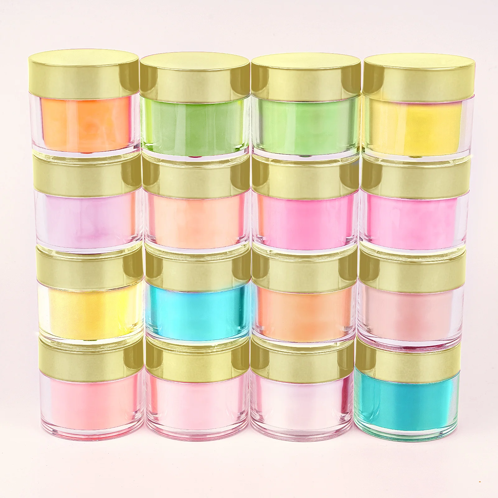 Reasonable Price Acrylic Powder Private Label Macaron Color Spring Gold Lids Nail Supplies Wholesale Acrylic Powder Custom