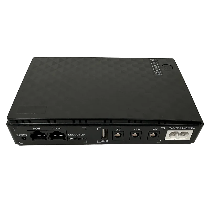 Беспрерывный источник питания Mini dc ups для Wi-Fi роутеров, порт poe 9 В, 12 В, 24 В, 8800 мАч, 10400 мАч