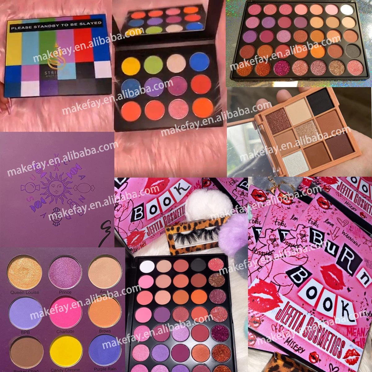 Talc free eyeshadow custom makeup eye shadow palette private label matte shimmer vegan eyeshadow palette