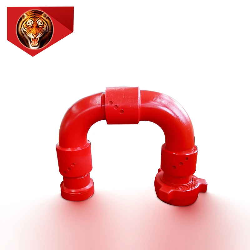 Tigerrig API 16c high pressure movable elbow hydraulic stainless steel rotary 1502 chiksan joint swivel joint for oilfield