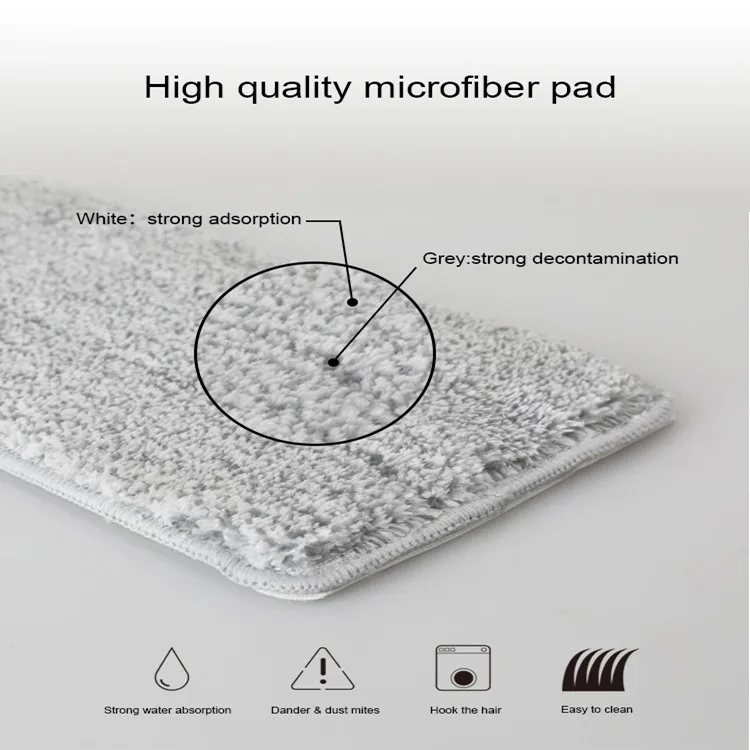 Removable 360 Degree Rotation Stainless Steel  Pole Handle spin Mop for Squeeze Flat Cleaning Mop with Bucket