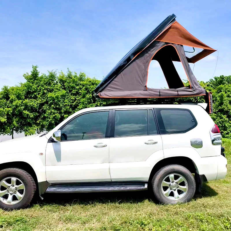 JDC-1004 Hard Shell Car Roof Top Tent Vehicle Awning New Model Camping Aluminium for Outdoor Travel 2.1M Four-season Tent