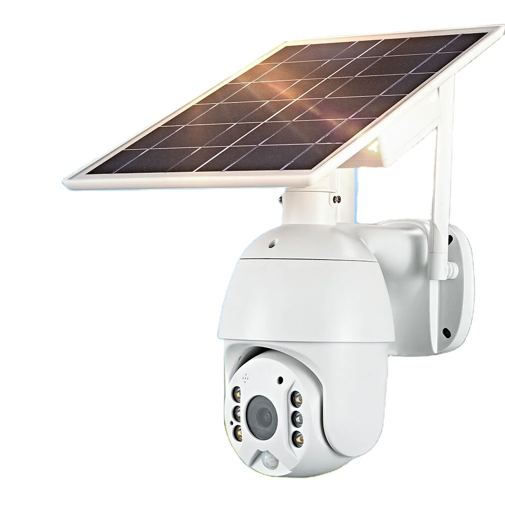 4g sim card human detection camera 4g solar energy wireless dome camera