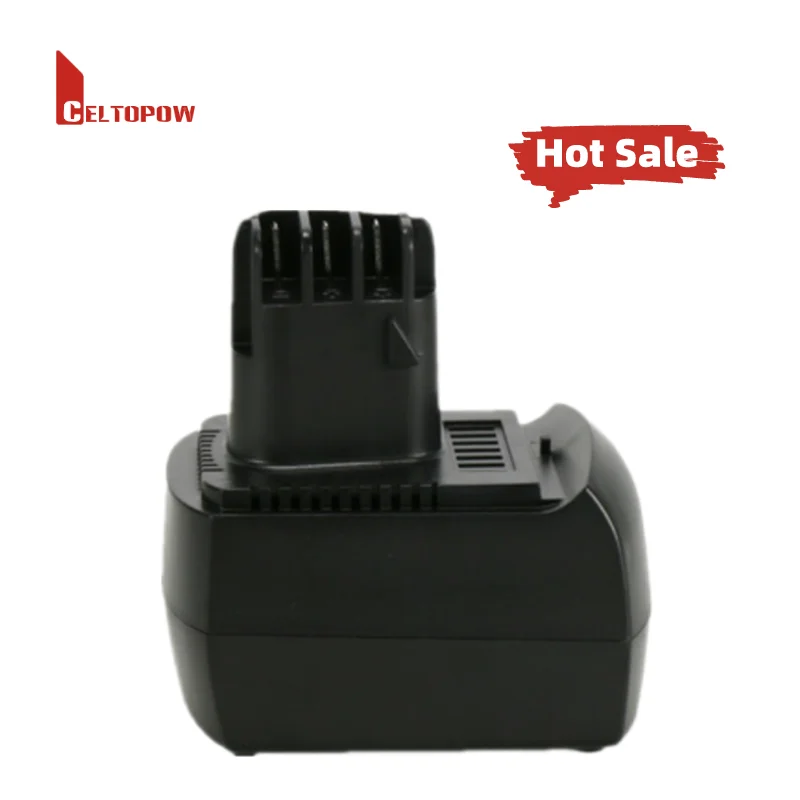 3000mah 12V Replacement Power Tool Battery for Metabo BZ12SP BS12SP BSZ12 SSP12 Cordless Drill Black 18650 CE Individual Package