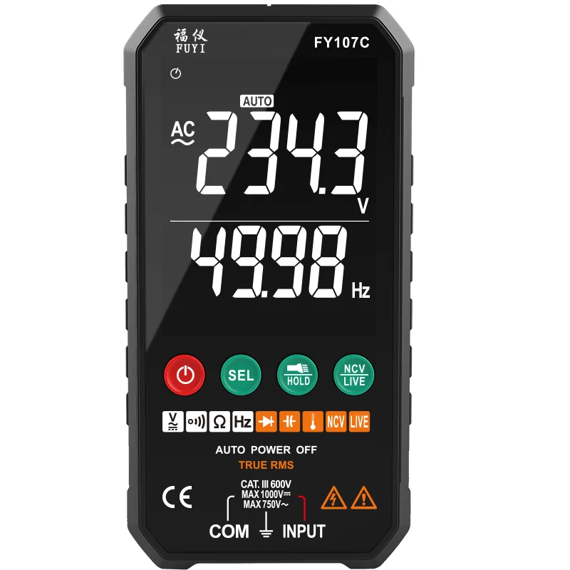 ST184 Цифровой мультиметр клещи True RMS 6000 отсчетов профессиональные измерительные тестеры AC/DC напряжение переменного тока