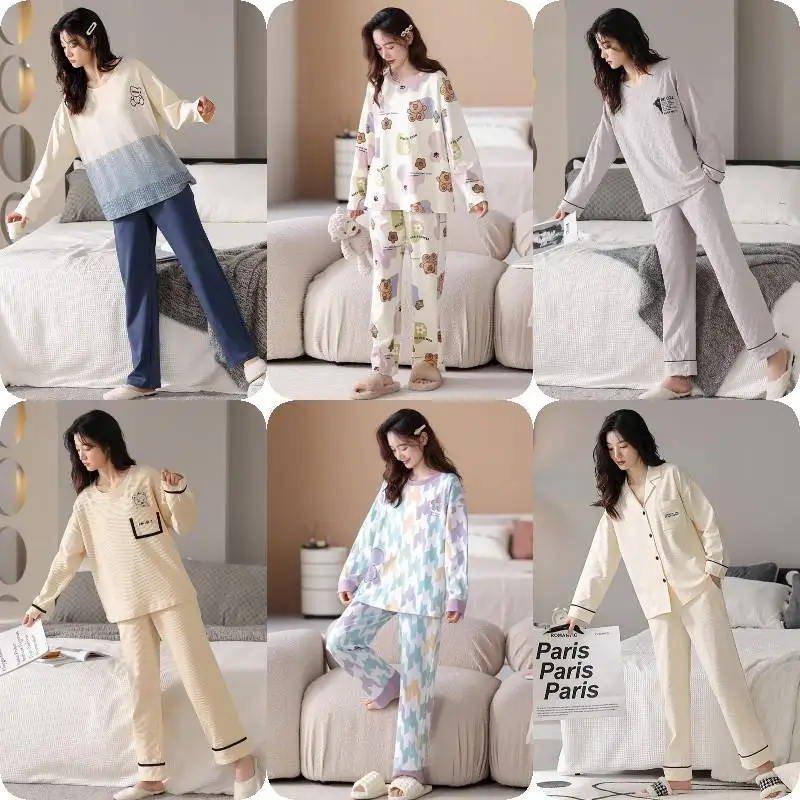 wholesale Summer girls sleepwear two piece pajama set satin silk pajamas designers print pyjamas short pajamas for women