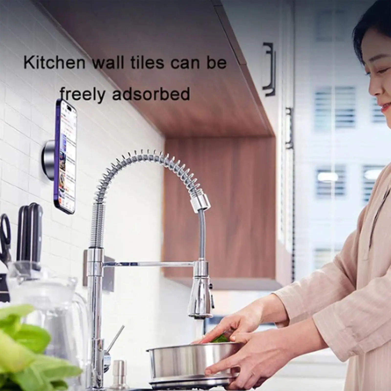 2024 Universal Stable Magnetic Glass Vacuum Adsorption Suction Holder Phone Holder Vacuum Mobile Holder Car Accessories