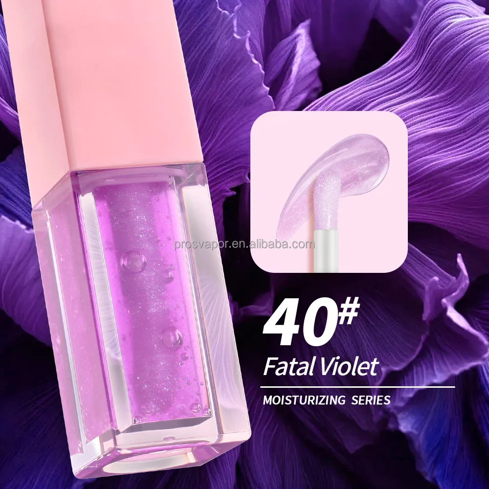 Wholesale Lip Gloss Oil Treatment Lipgloss Private Label Glossy Lip Balm Hyaluronic Acid vegan Lip Oil