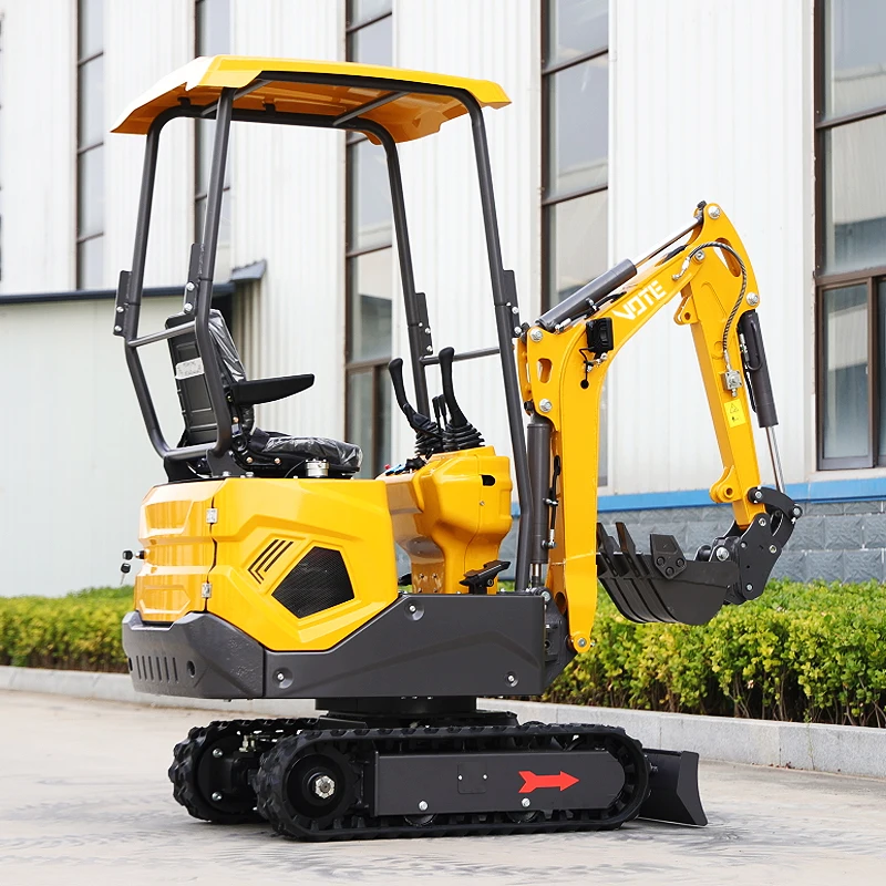 VOTE Mini Excavator 1 Ton For Sale Hydraulic escavatore Small Prices  EURO 5 mini bagger 1000kg 1.2 Ton mini diggers excavator