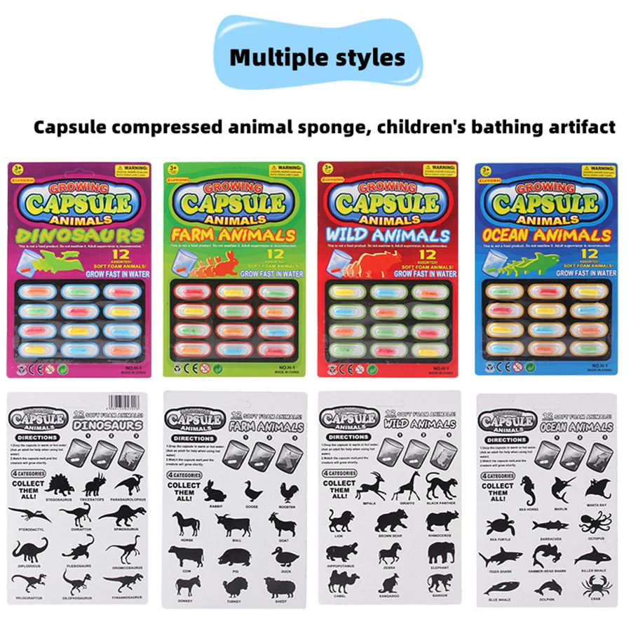 Hot Sales Water Growing Toys Water Swell Capsule Growing Capsule for Kids Creative Mini Amazing Soft Play Toys New Fancy Toys