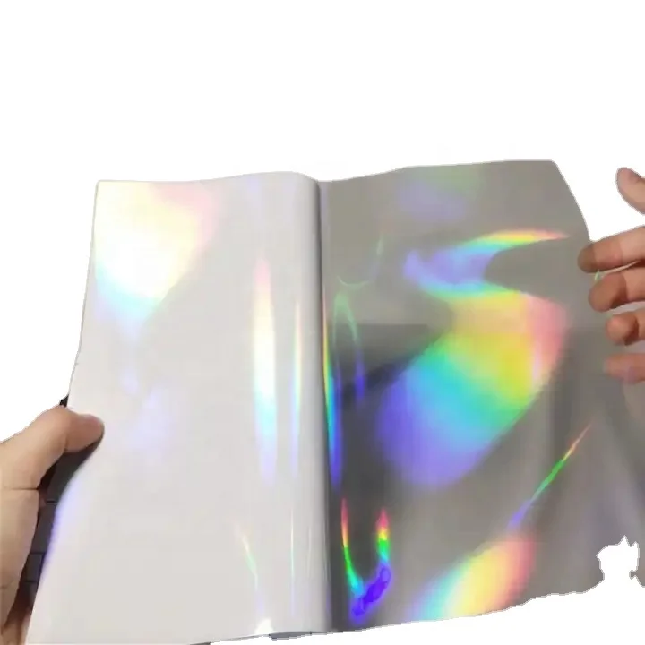 koala Holographic Sticker Paper Vinyl Self Adhesive Waterproof cold laminating film