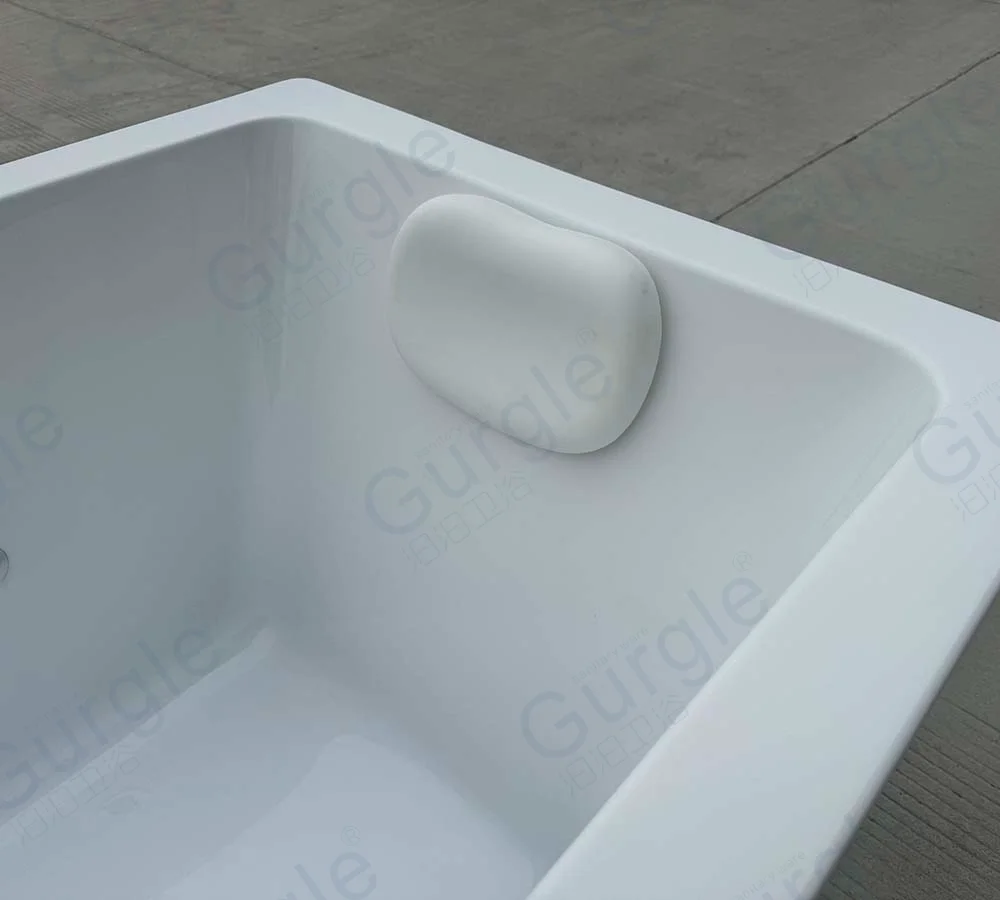 Acrylic Square All In Cold Plunge Tub Ice Bath With Chiller Together One Piece Ice Bath Chiller With Pump