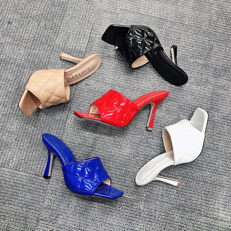 Summer Sandals Candy Color High Heels Point Toes Womens Party Fashion Slippers Nightclub Pumps Shoes For Ladies