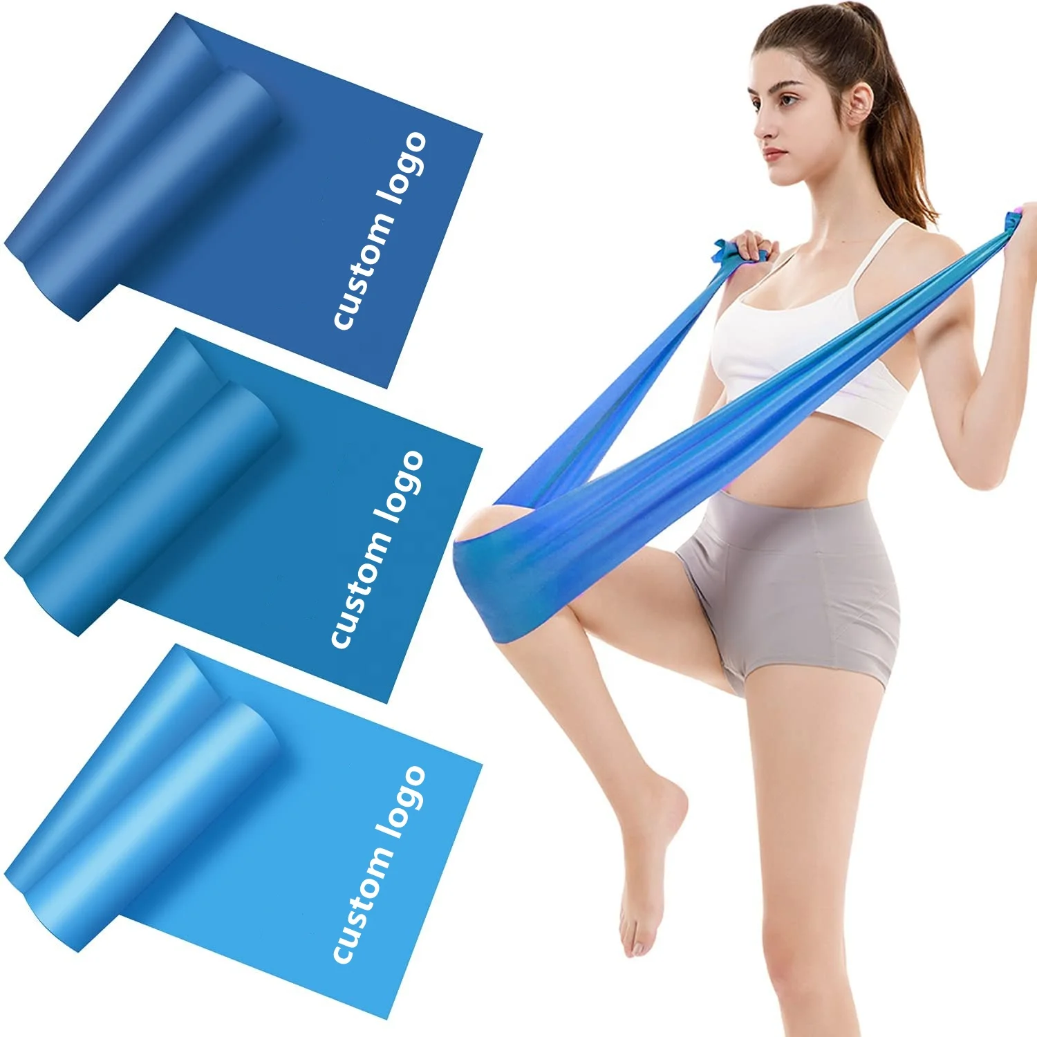 Factory Price Resistance Bands Exercise Latex Rubber Bands For Fitness Yoga Training Gym and thera