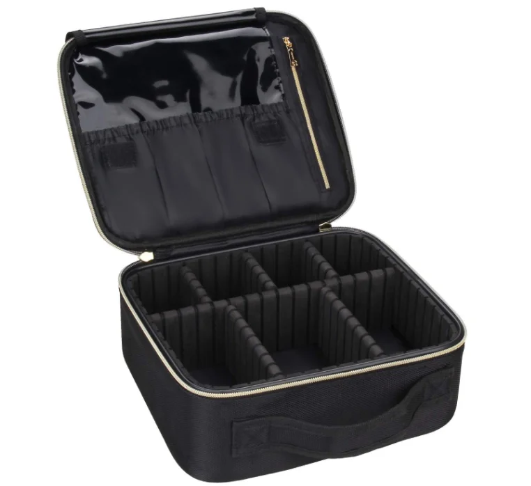 custom Professional Cosmetic bag Makeup Bag Organizer Makeup Boxes With Compartments Travel Makeup Case