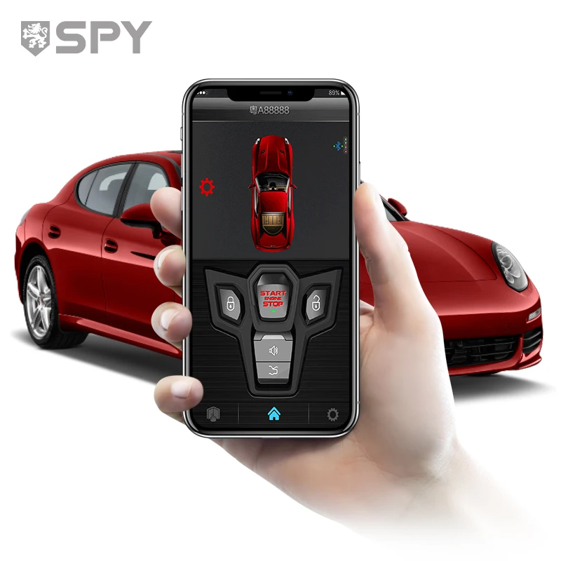 SPY Two-Way Universal Car Alarm System Keyless Remote Control Central Kit App Control Spy Remote Starter Secure Car Security