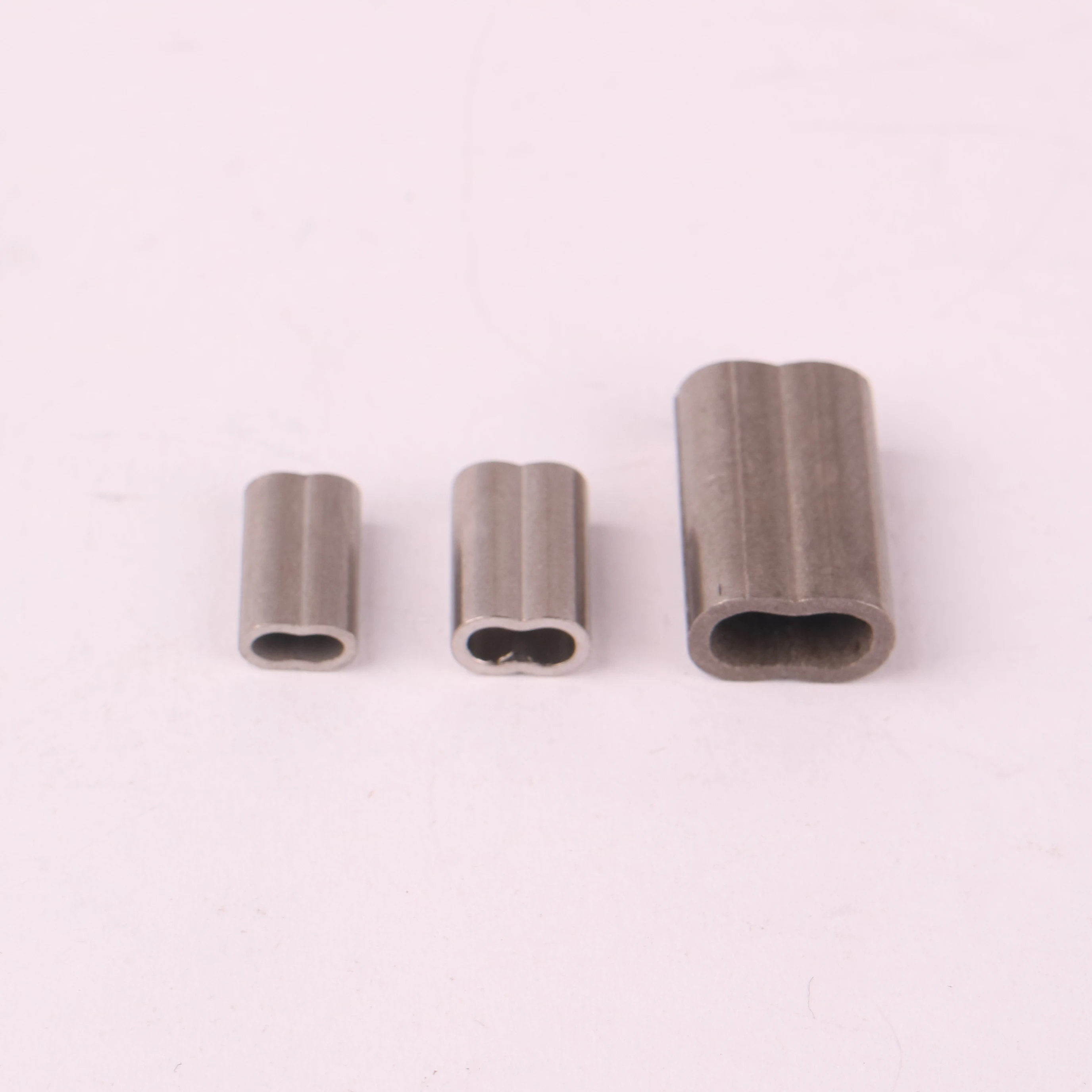 High quality cable wire Rope Clip 8 Shape Sleeve Hourglass stainless steel Ferrule 1.5mm