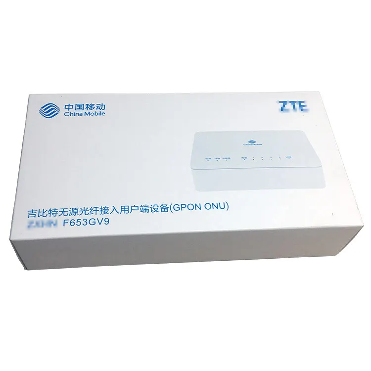 Беспроводной ONU 4GE F653GV9 1POTS + 1USB бывший в употреблении GPON ZXHN F668 ONT F660 V8 1 TEL FTTH