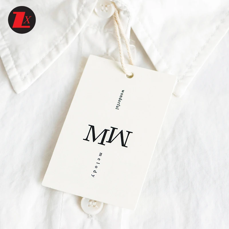 Custom Print Sustainable Paper Clothing Tags for Branded Garments Shoes and Bags Nice-Looking and Eco-Friendly