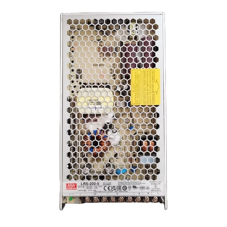100W 200W 300W 450W 600W импульсный источник питания с одним выходом постоянное напряжение светодиодным драйвером Meanwell LRS-200-5